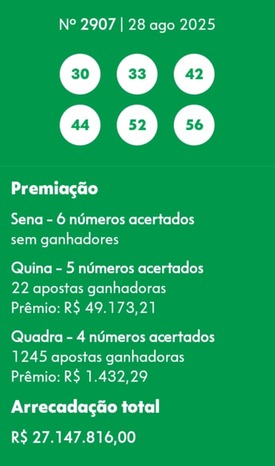 mega-sena segredos concurso 2907
