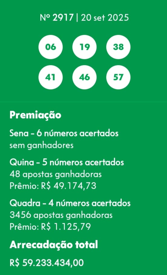 mega-sena segredos concurso 2917