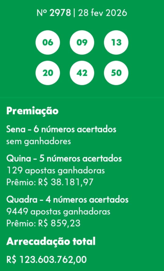mega-sena segredos concurso 2978