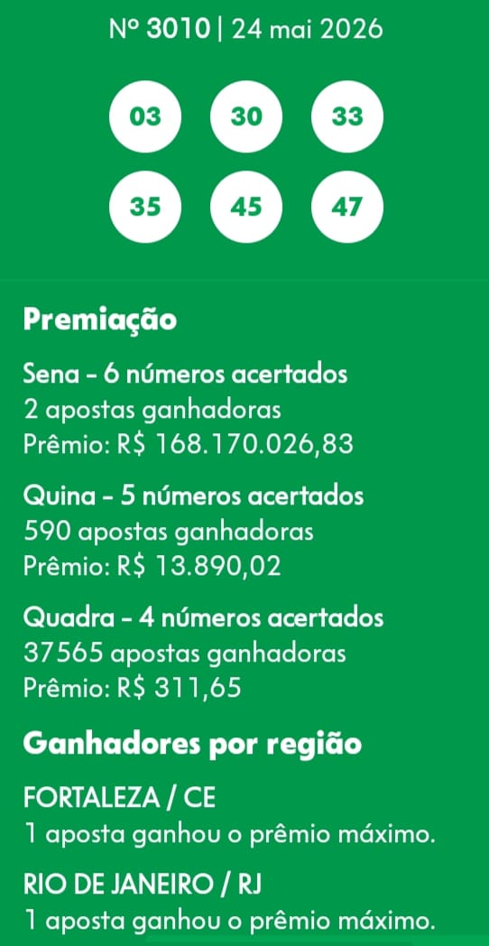 mega-sena segredos concurso 3010
