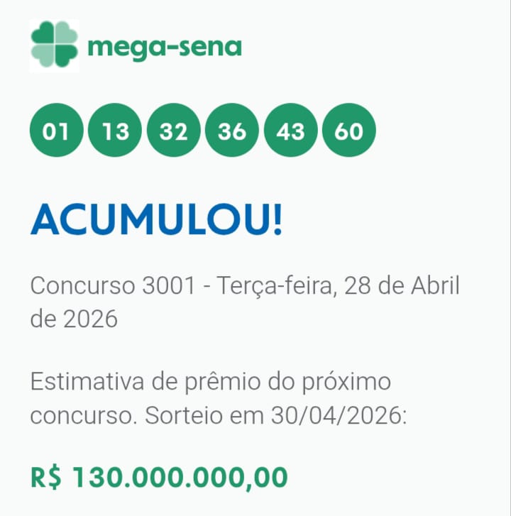 mega-sena segredos concurso 3001